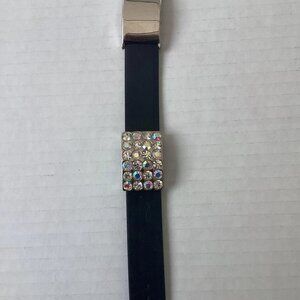VINTAGE SWAROVSKI Suade/Gemstone Bracelet